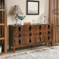 60.5 Modern Sideboard Buffet Cabinet with Storage, TV Media Console Table, Storage Cabinet with 4 Doors & Adjustable Shelves