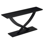 Modern Rustic Console Table with Cross-Leg Design for Living Room and Bedroom