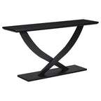 Modern Rustic Console Table with Cross-Leg Design for Living Room and Bedroom