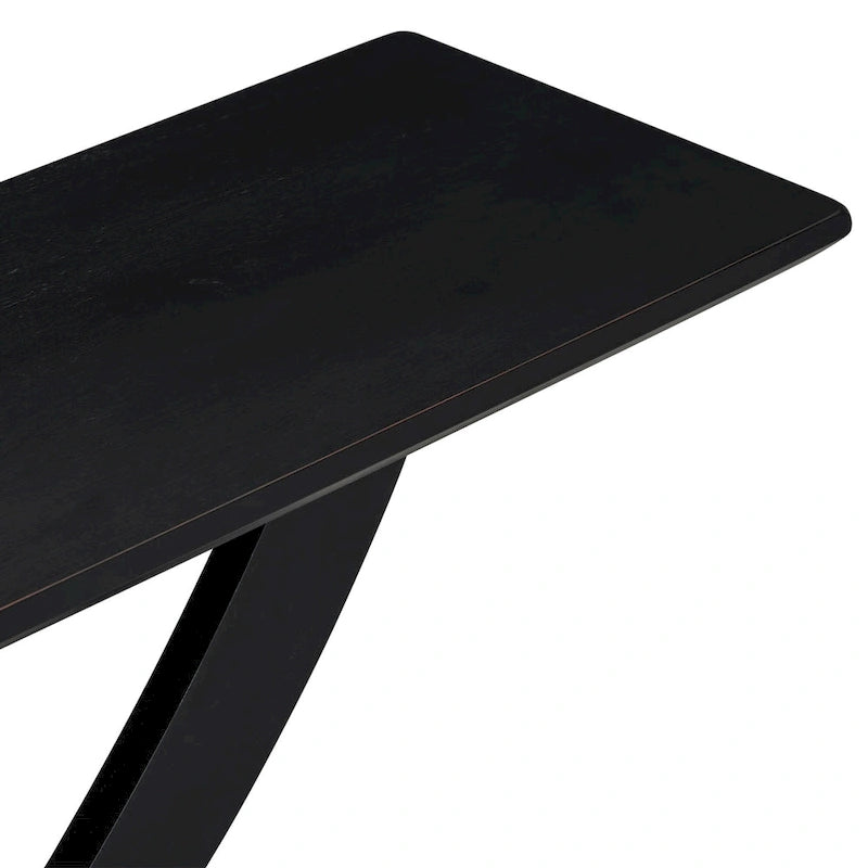 Modern Rustic Console Table with Cross-Leg Design for Living Room and Bedroom