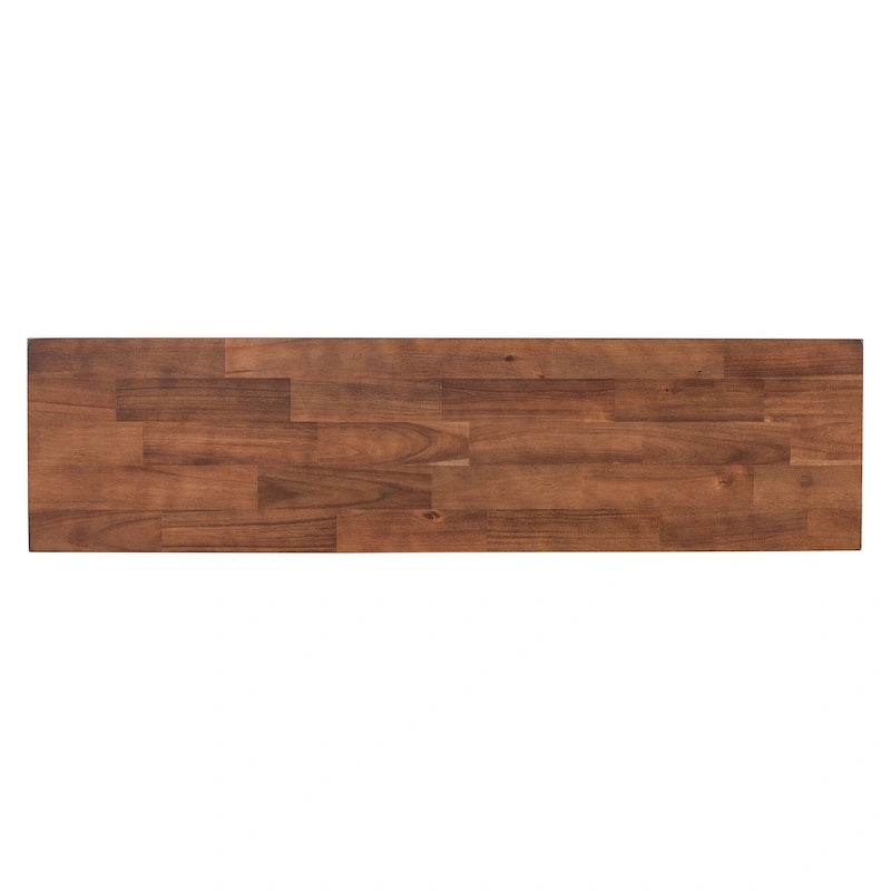 Modern Rustic Console Table with Cross-Leg Design for Living Room and Bedroom