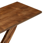Modern Rustic Console Table with Cross-Leg Design for Living Room and Bedroom