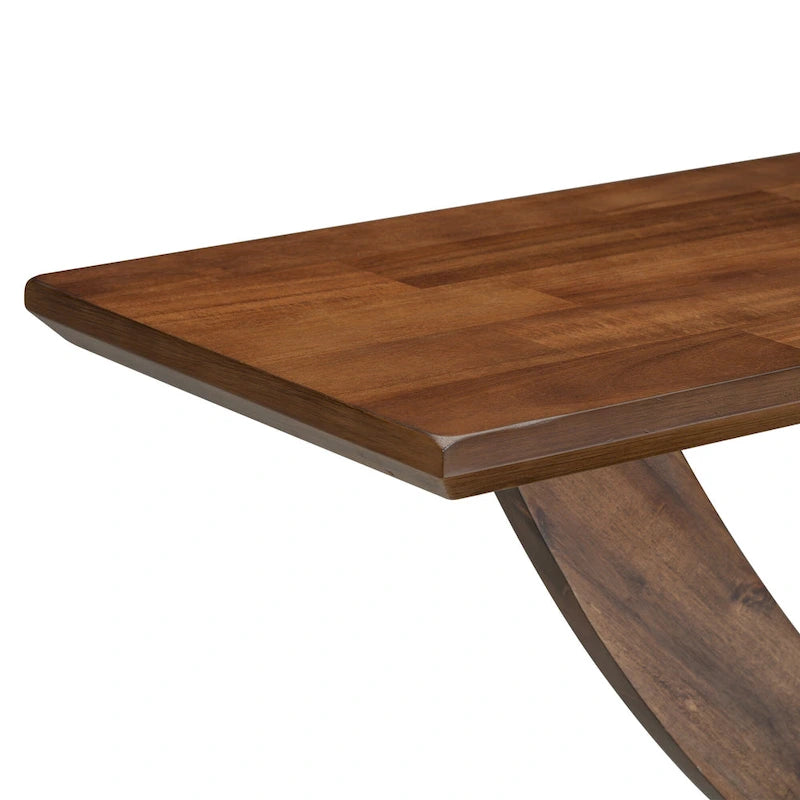 Modern Rustic Console Table with Cross-Leg Design for Living Room and Bedroom