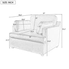 Modern Fabric Accent Chair with Removable Cushion by