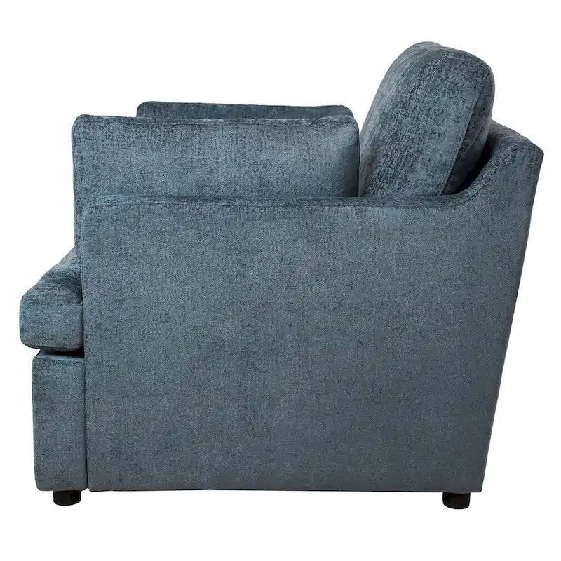 Modern Fabric Accent Chair with Removable Cushion by