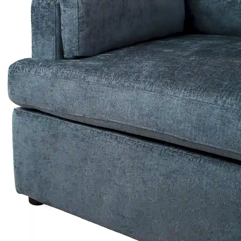 Modern Fabric Accent Chair with Removable Cushion by