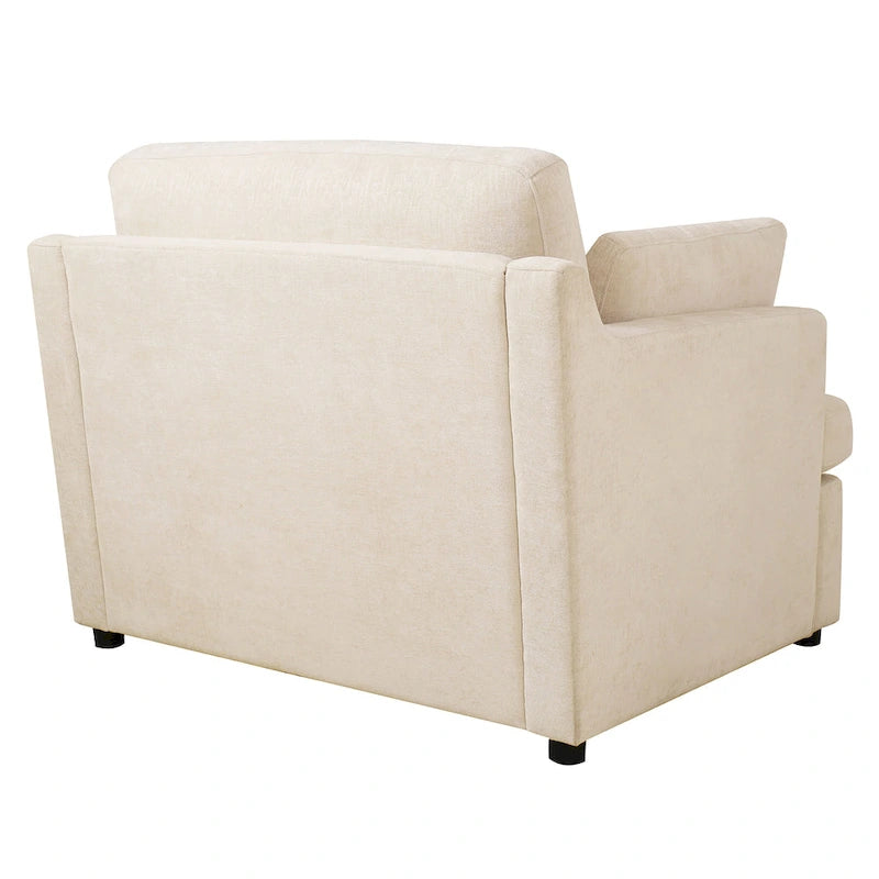 Modern Fabric Accent Chair with Removable Cushion by