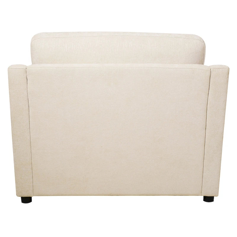 Modern Fabric Accent Chair with Removable Cushion by