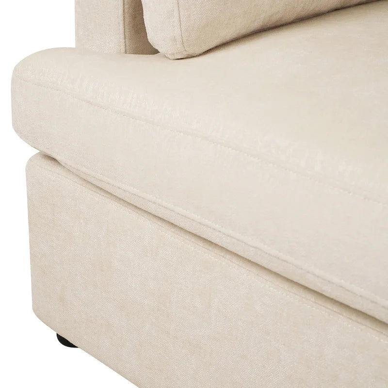 Modern Fabric Accent Chair with Removable Cushion by