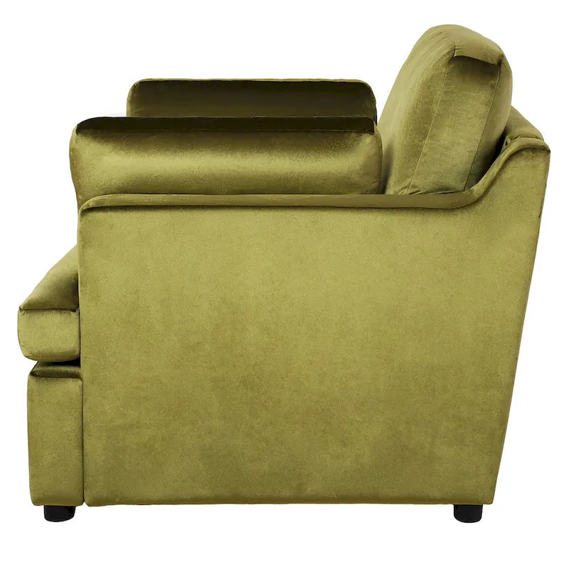 Modern Fabric Accent Chair with Removable Cushion by