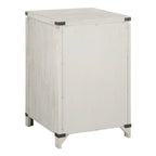 Two Drawer File Cabinet in Champagne Oak Wood Veneer