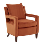 Velvet Accent Arm Chair by