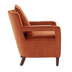 Velvet Accent Arm Chair by