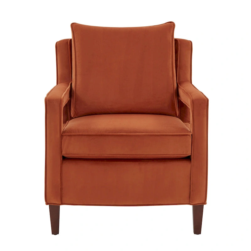 Velvet Accent Arm Chair by
