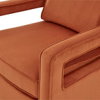 Velvet Accent Arm Chair by