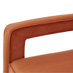 Velvet Accent Arm Chair by