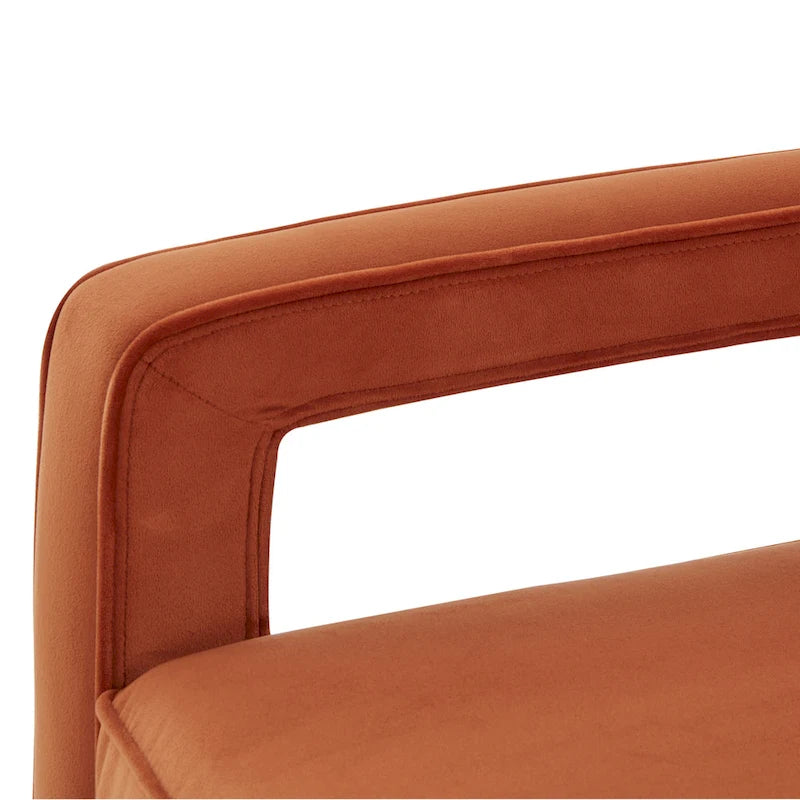 Velvet Accent Arm Chair by