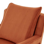 Velvet Accent Arm Chair by