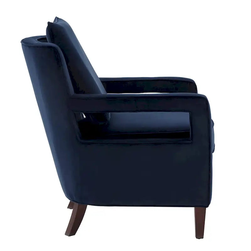 Velvet Accent Arm Chair by