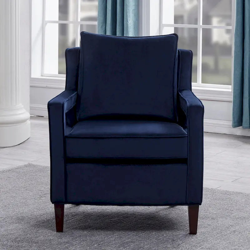 Velvet Accent Arm Chair by