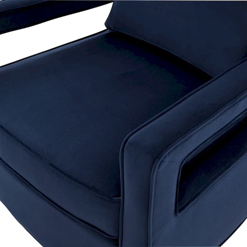 Velvet Accent Arm Chair by