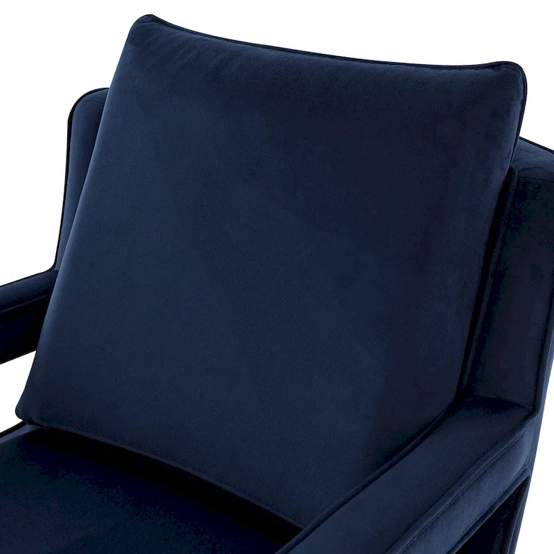 Velvet Accent Arm Chair by