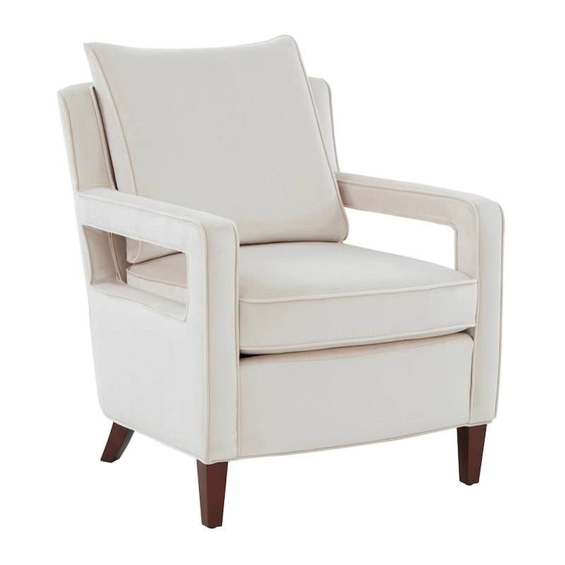Velvet Accent Arm Chair by