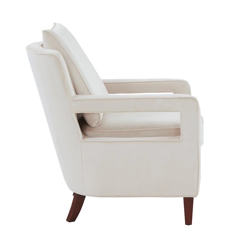 Velvet Accent Arm Chair by