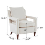 Velvet Accent Arm Chair by