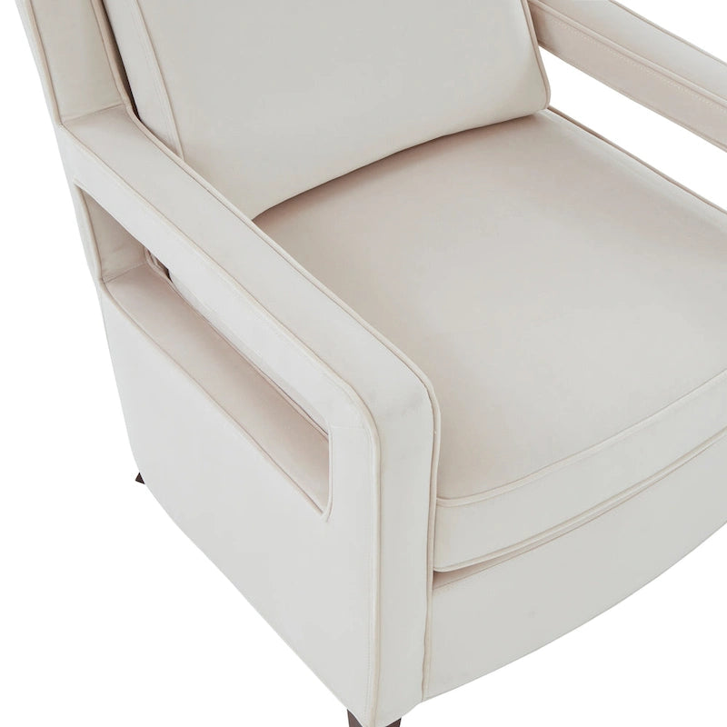 Velvet Accent Arm Chair by