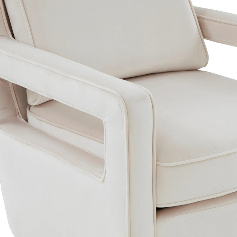 Velvet Accent Arm Chair by