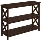 Yaheetech X-Design 3 Tiers Wooden Entryway Console Table