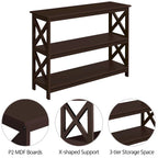 3 Tiers Wooden Entryway Console Table