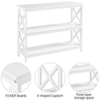 3 Tiers Wooden Entryway Console Table