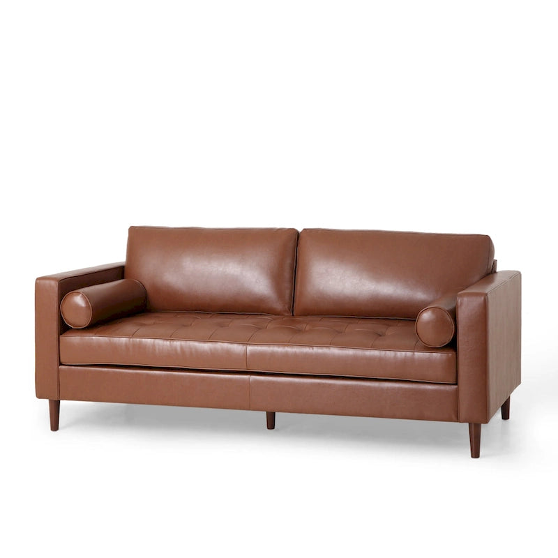 Contemporary Tufted 3 Seater Sofa by 82.25 L x 33.00 W x 33.00 H