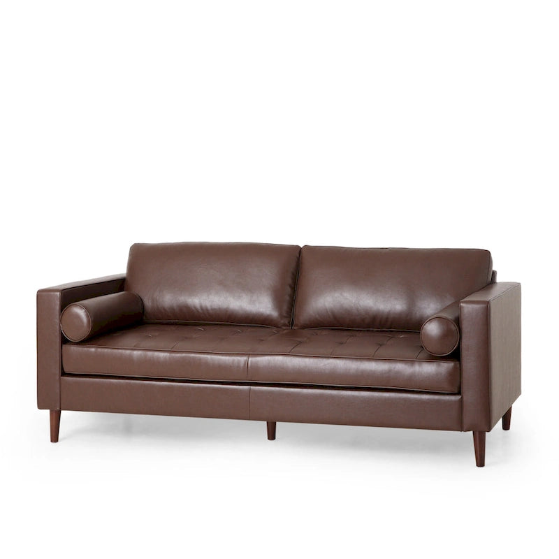Contemporary Tufted 3 Seater Sofa by 82.25 L x 33.00 W x 33.00 H