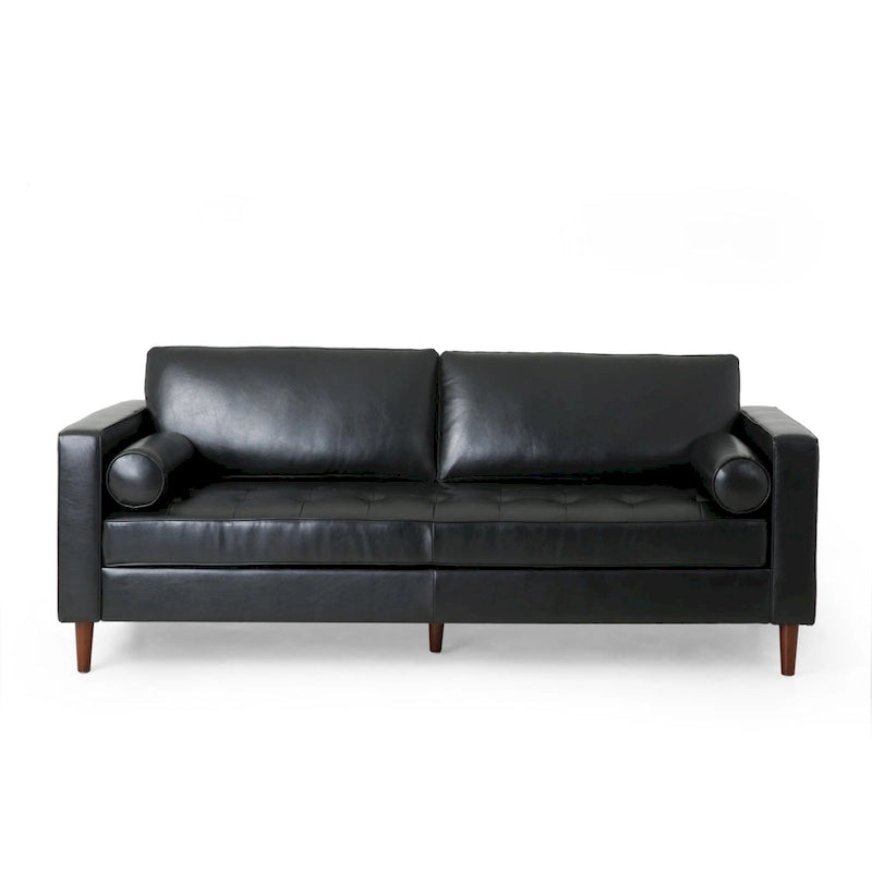 Contemporary Tufted 3 Seater Sofa by 82.25 L x 33.00 W x 33.00 H