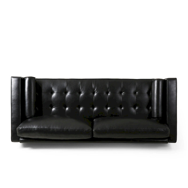 Contemporary Tufted 3 Seater Sofa by 82.25 L x 33.00 W x 33.00 H