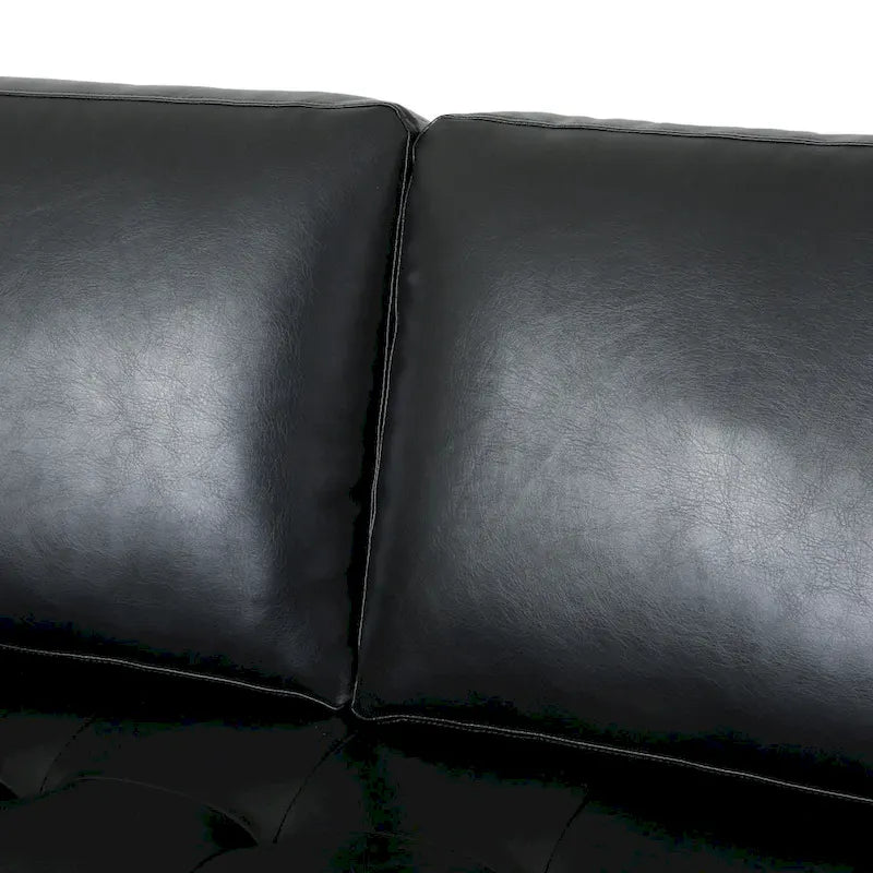 Contemporary Tufted 3 Seater Sofa by 82.25 L x 33.00 W x 33.00 H
