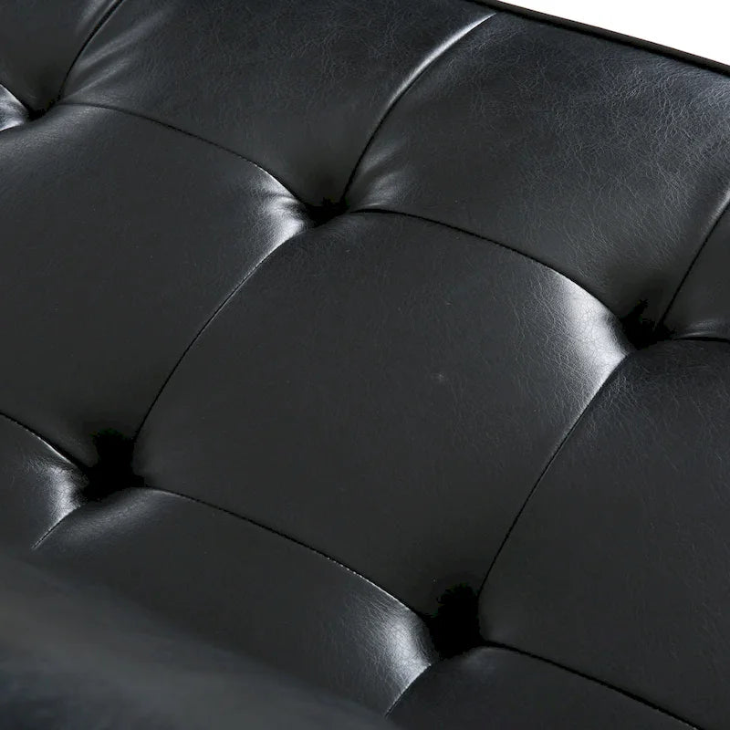 Contemporary Tufted 3 Seater Sofa by 82.25 L x 33.00 W x 33.00 H