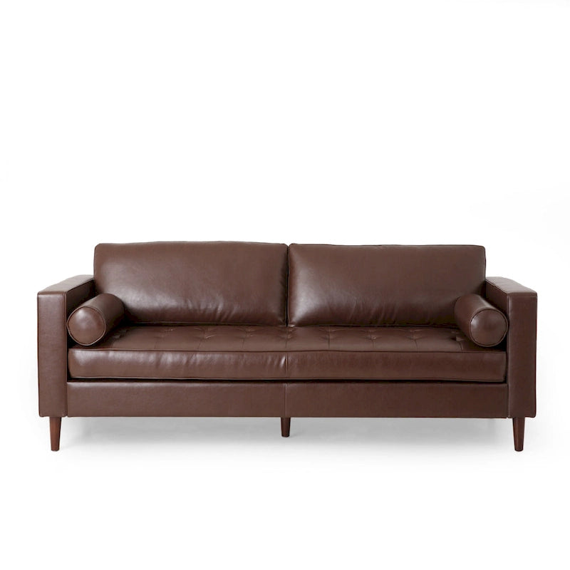 Contemporary Tufted 3 Seater Sofa by 82.25 L x 33.00 W x 33.00 H
