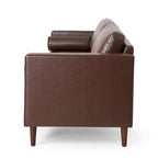 Contemporary Tufted 3 Seater Sofa by 82.25 L x 33.00 W x 33.00 H