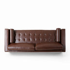 Contemporary Tufted 3 Seater Sofa by 82.25 L x 33.00 W x 33.00 H