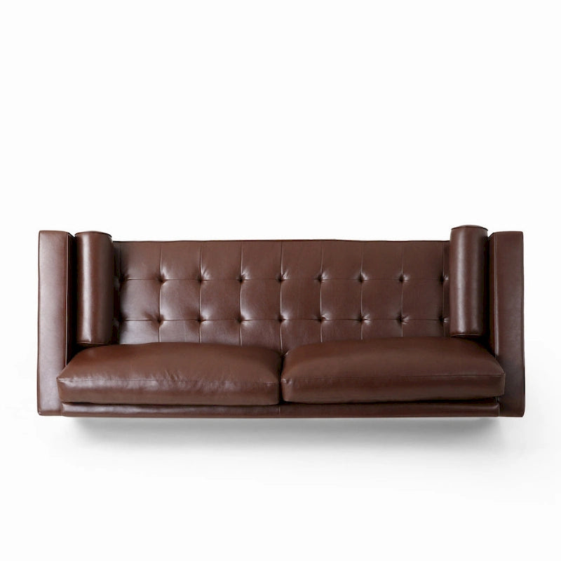 Contemporary Tufted 3 Seater Sofa by 82.25 L x 33.00 W x 33.00 H