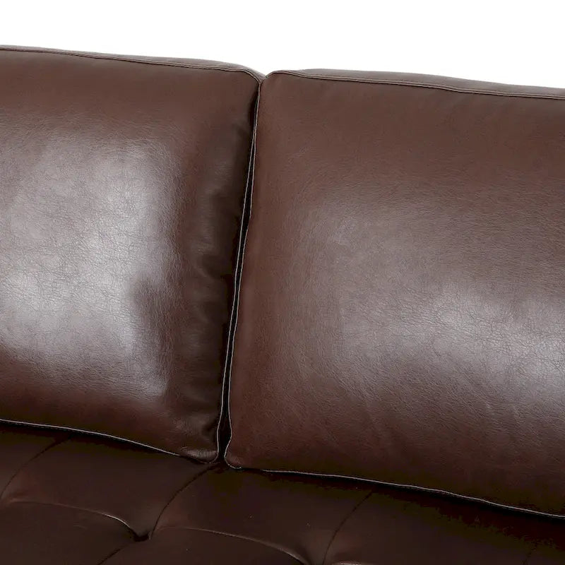 Contemporary Tufted 3 Seater Sofa by 82.25 L x 33.00 W x 33.00 H