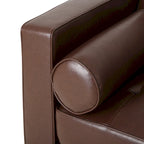 Contemporary Tufted 3 Seater Sofa by 82.25 L x 33.00 W x 33.00 H