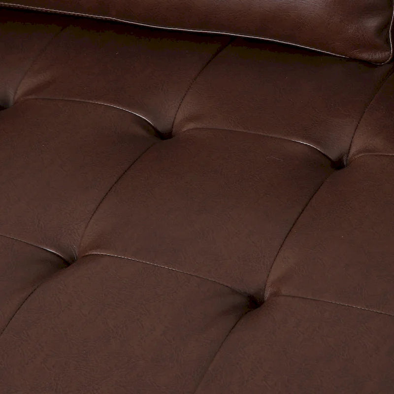 Contemporary Tufted 3 Seater Sofa by 82.25 L x 33.00 W x 33.00 H
