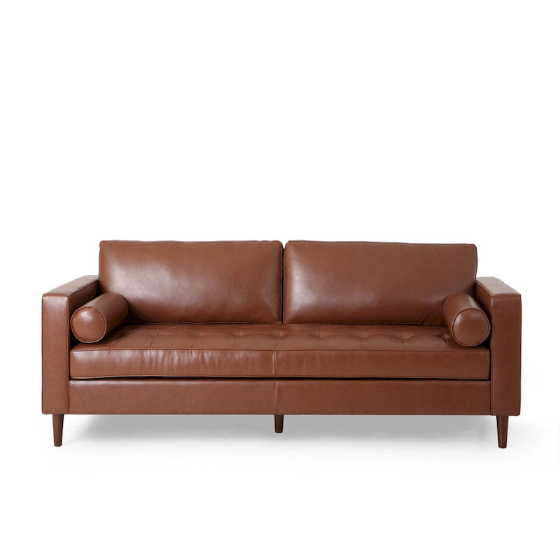 Contemporary Tufted 3 Seater Sofa by 82.25 L x 33.00 W x 33.00 H