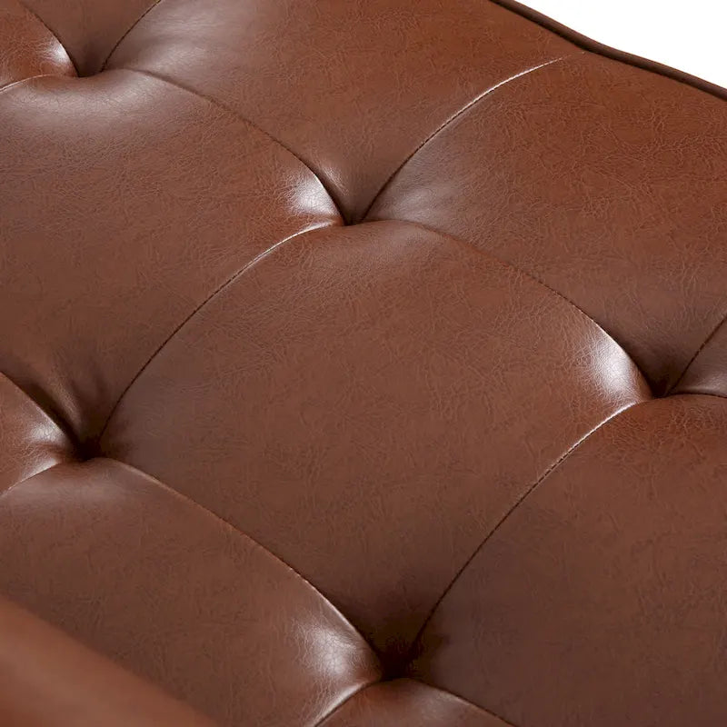 Contemporary Tufted 3 Seater Sofa by 82.25 L x 33.00 W x 33.00 H