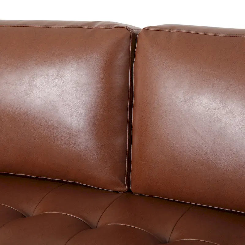 Contemporary Tufted 3 Seater Sofa by 82.25 L x 33.00 W x 33.00 H